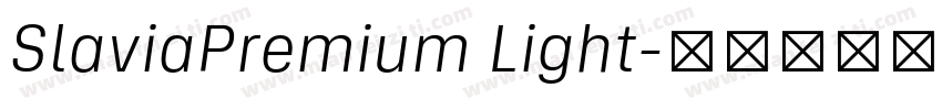 SlaviaPremium Light字体转换